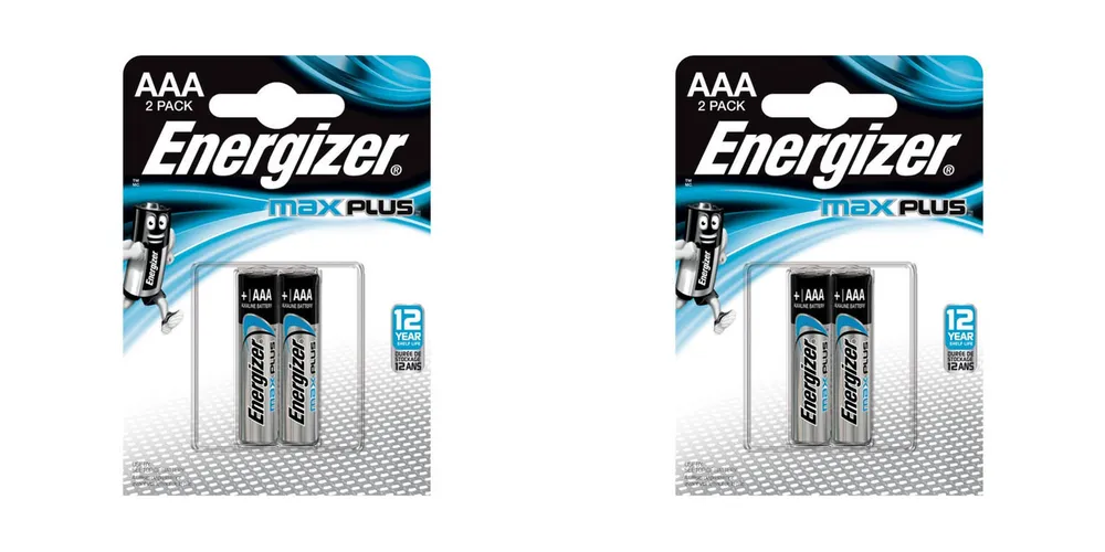 

Батарейки Energizer, Max Plus LR03/E92 AAA 1.5V, 2шт, 2уп