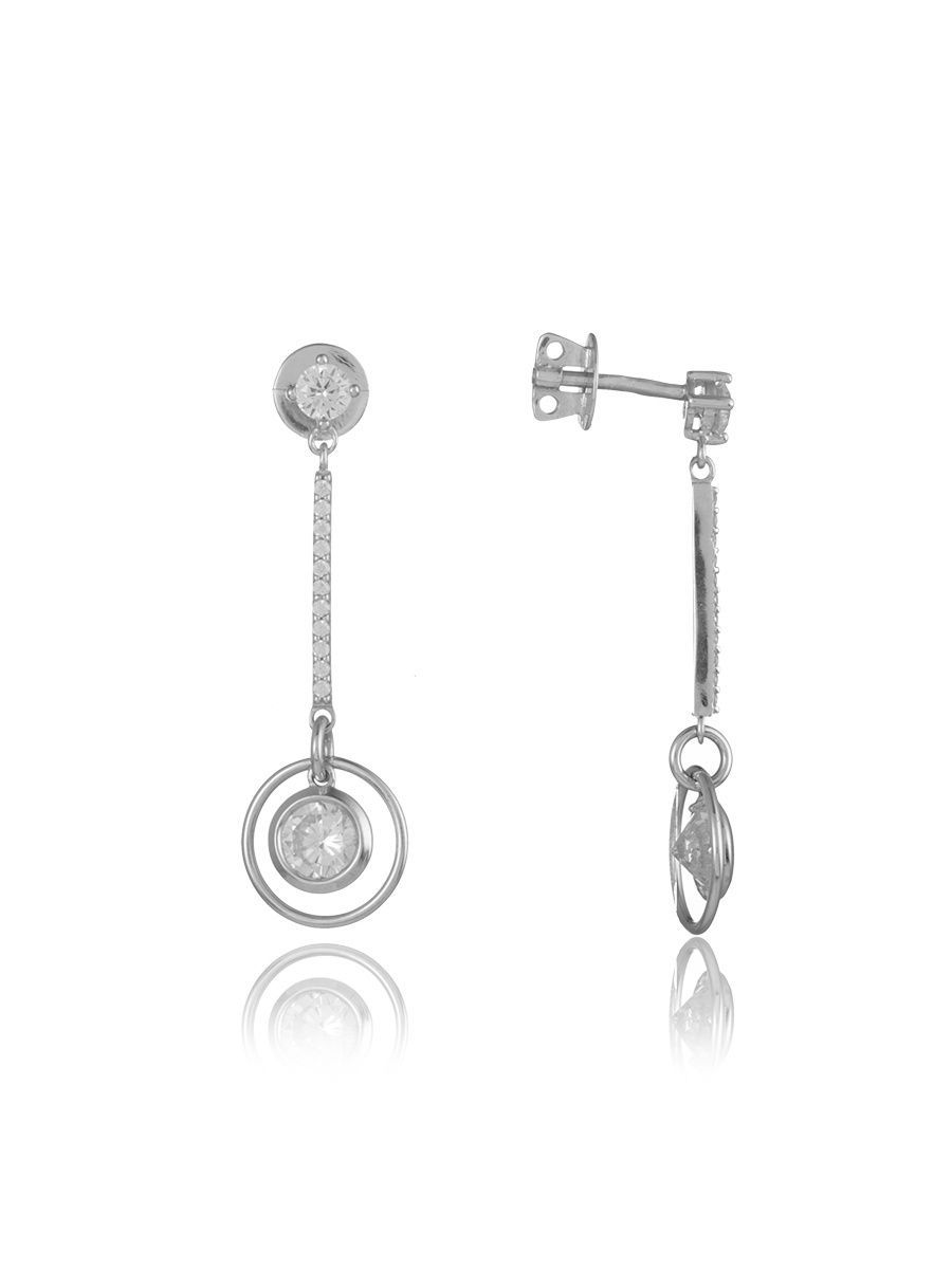 

Серьги-подвески из серебра с фианитом TOP CRYSTAL 40455371, 40455371