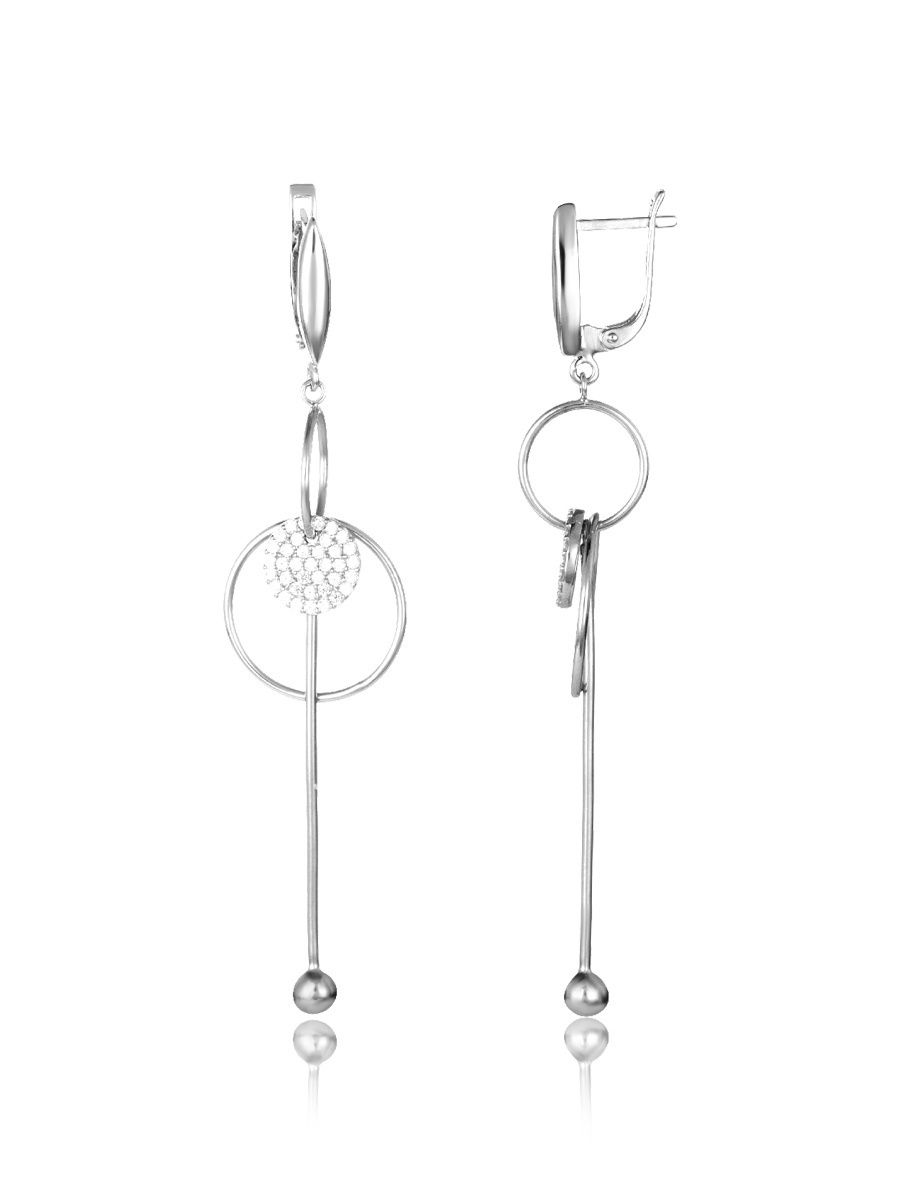 

Серьги подвески из серебра с фианитом TOP CRYSTAL 40455373, 40455373