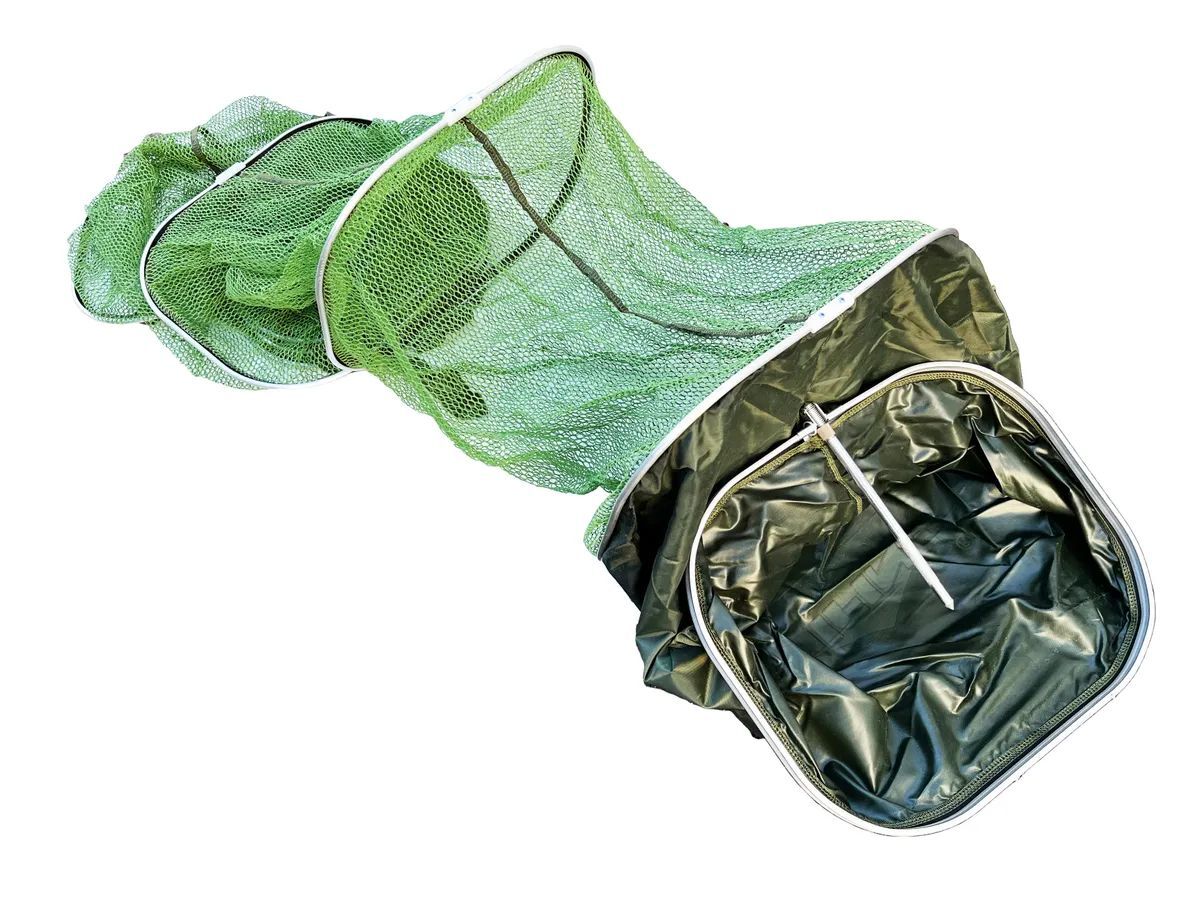 фото Садок рыболовный/сетка /сачок карповый складной квадратный в сумке 250х40 см. nobrand