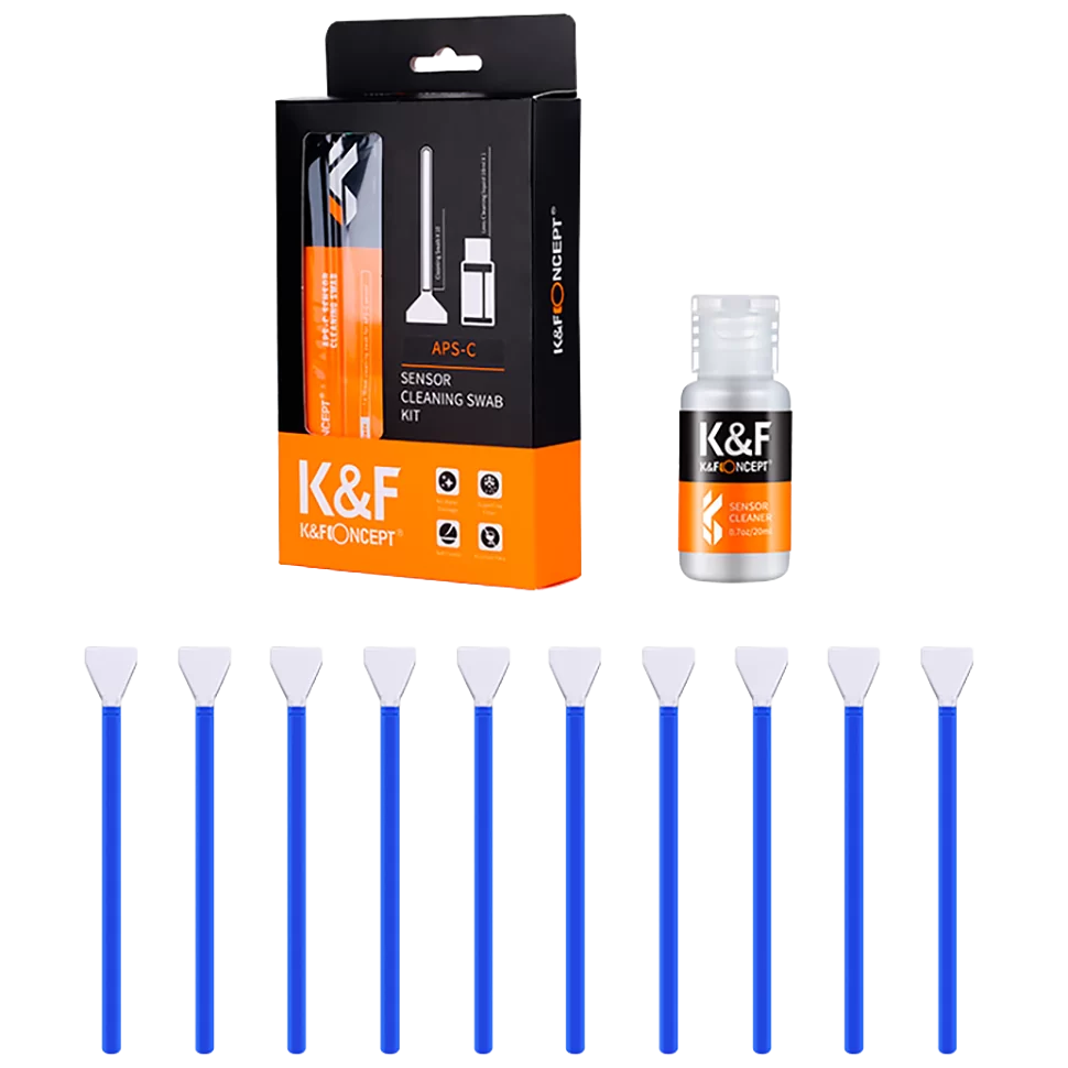 

Набор для ухода за матрицей K&F Concept 16mm APS-C Sensor Cleaning Swab Kit, APS-C Sensor Cleaning Swab Kit