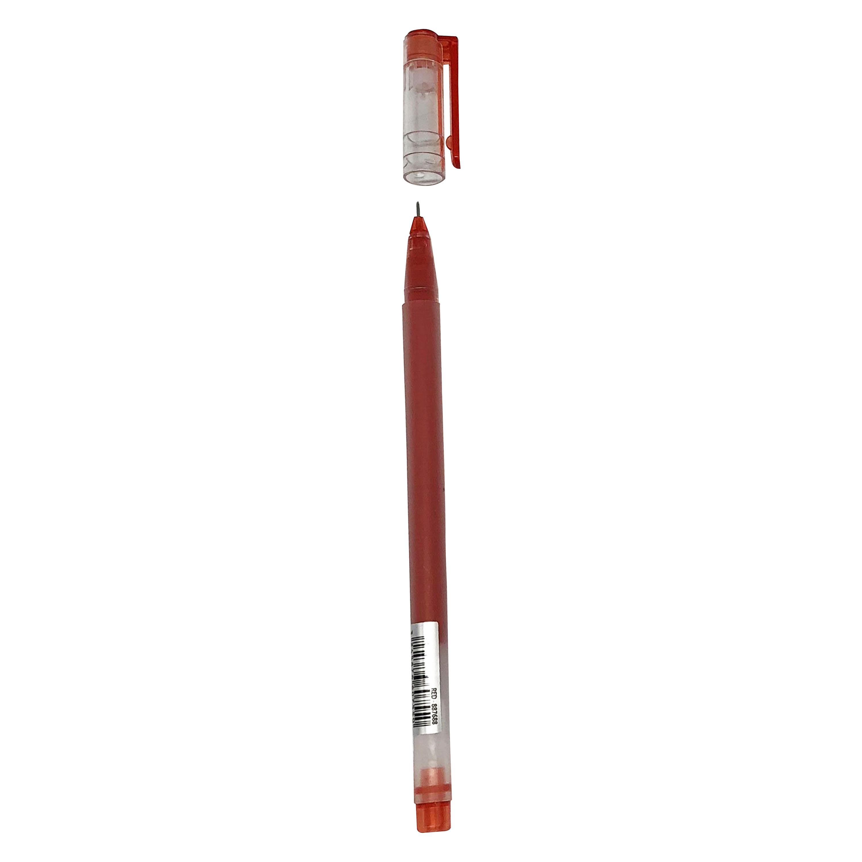 Ручка гелевая Каждый день 887688, красная, 0,5 мм, 1 шт.