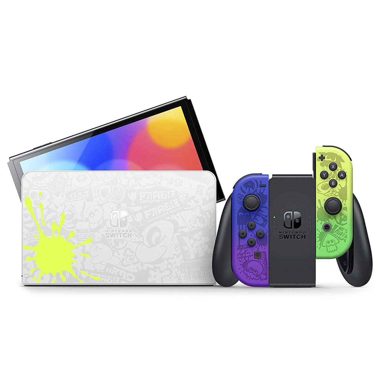 

Игровая приставка Nintendo Switch OLED 64GB (Splatoon 3 Edition), Желтый;черный, Splatoon 3 Edition 64GB