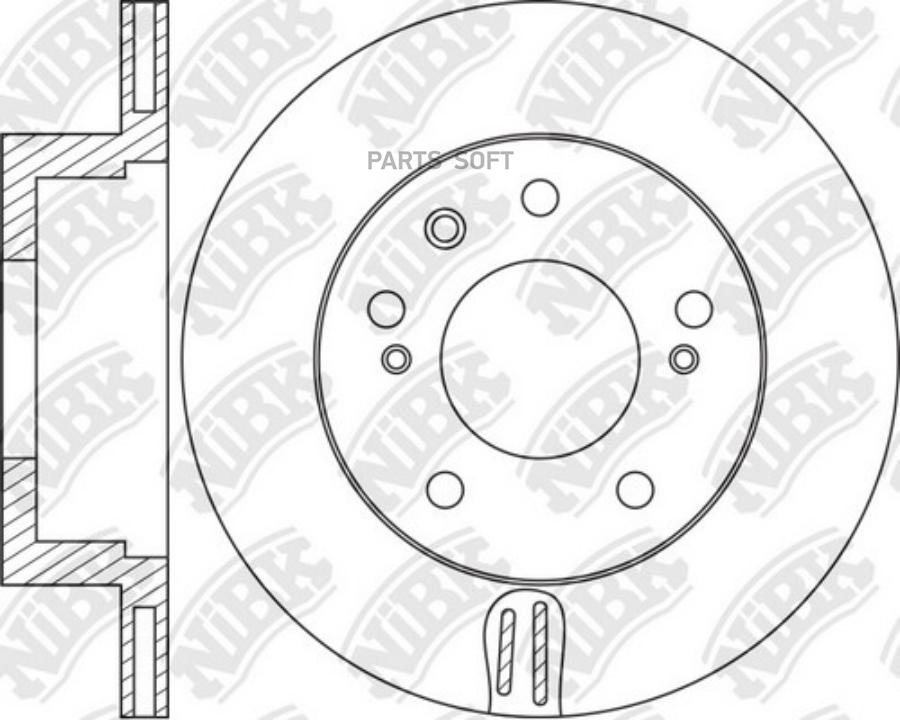 

NIBK RN1798 Диск тормозной 1шт
