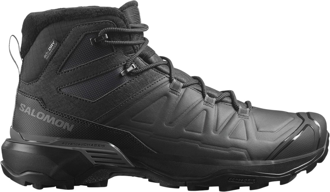 

Ботинки мужские Salomon X ULTRA SNOWPILOT WATERPROOF черные 13.5 UK, Черный, X ULTRA SNOWPILOT WATERPROOF