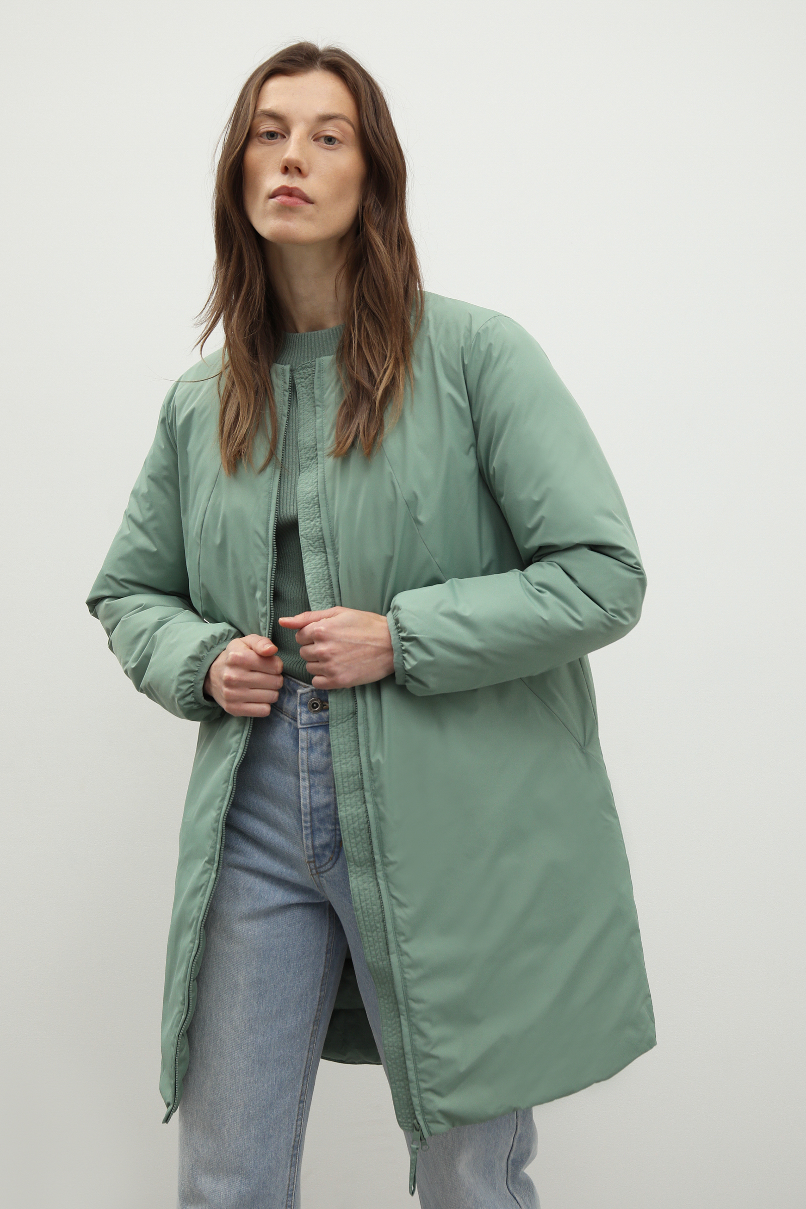 

Куртка женская Finn Flare FBD11079 зеленая 2XL, FBD11079