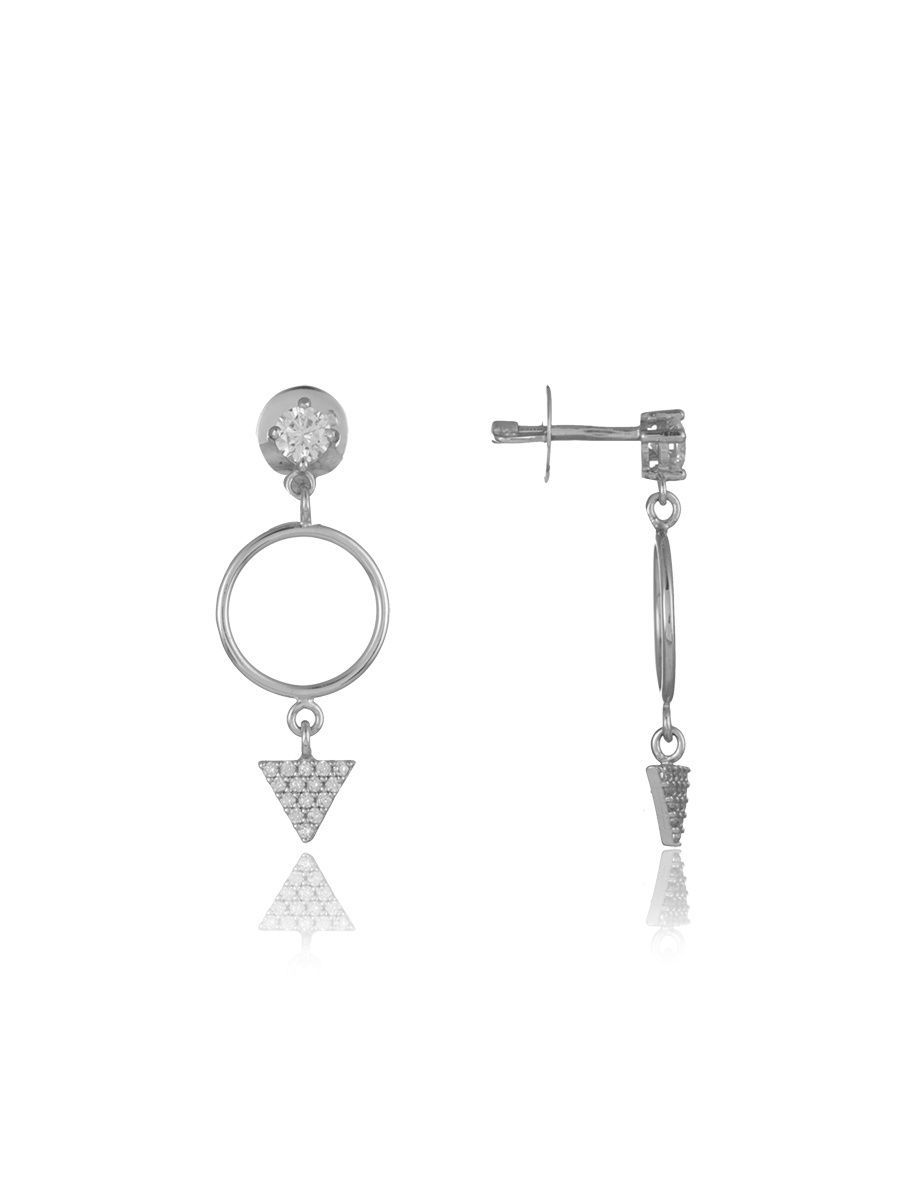 

Серьги женские из серебра TOP CRYSTAL 40455398 фианит