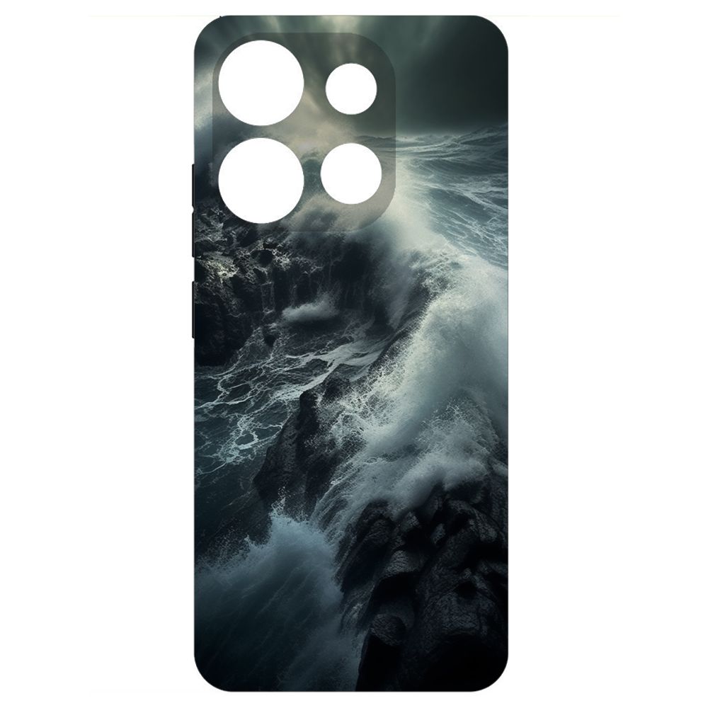 

Чехол-накладка Krutoff Soft Case Шторм для Tecno Spark Go 2023 черный