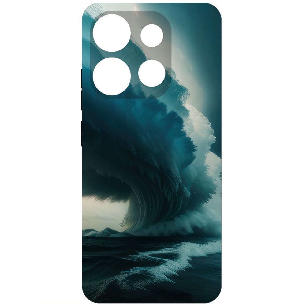 

Чехол-накладка Krutoff Soft Case Торнадо для Infinix Smart 7 черный
