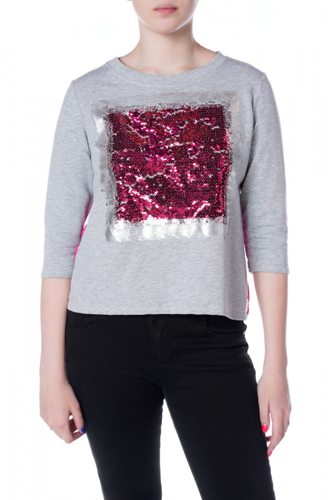 

Лонгслив женский Norah&Olivia EF1377 серый one size, EF1377