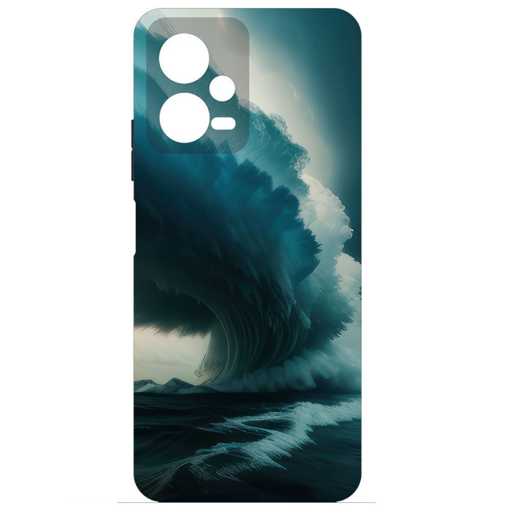 Чехол-накладка Krutoff Soft Case Торнадо для Poco X5 черный