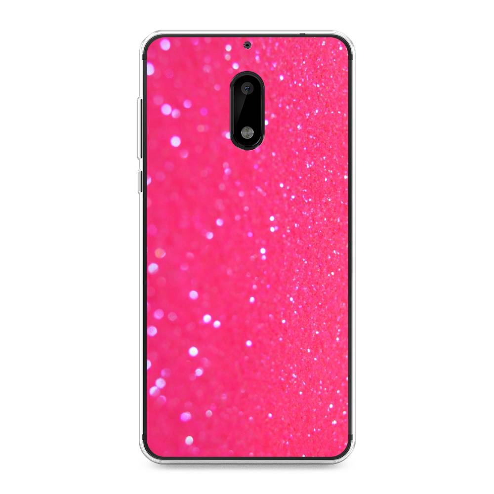 

Чехол Awog "Малиновые блестки рисунок" для Nokia 6