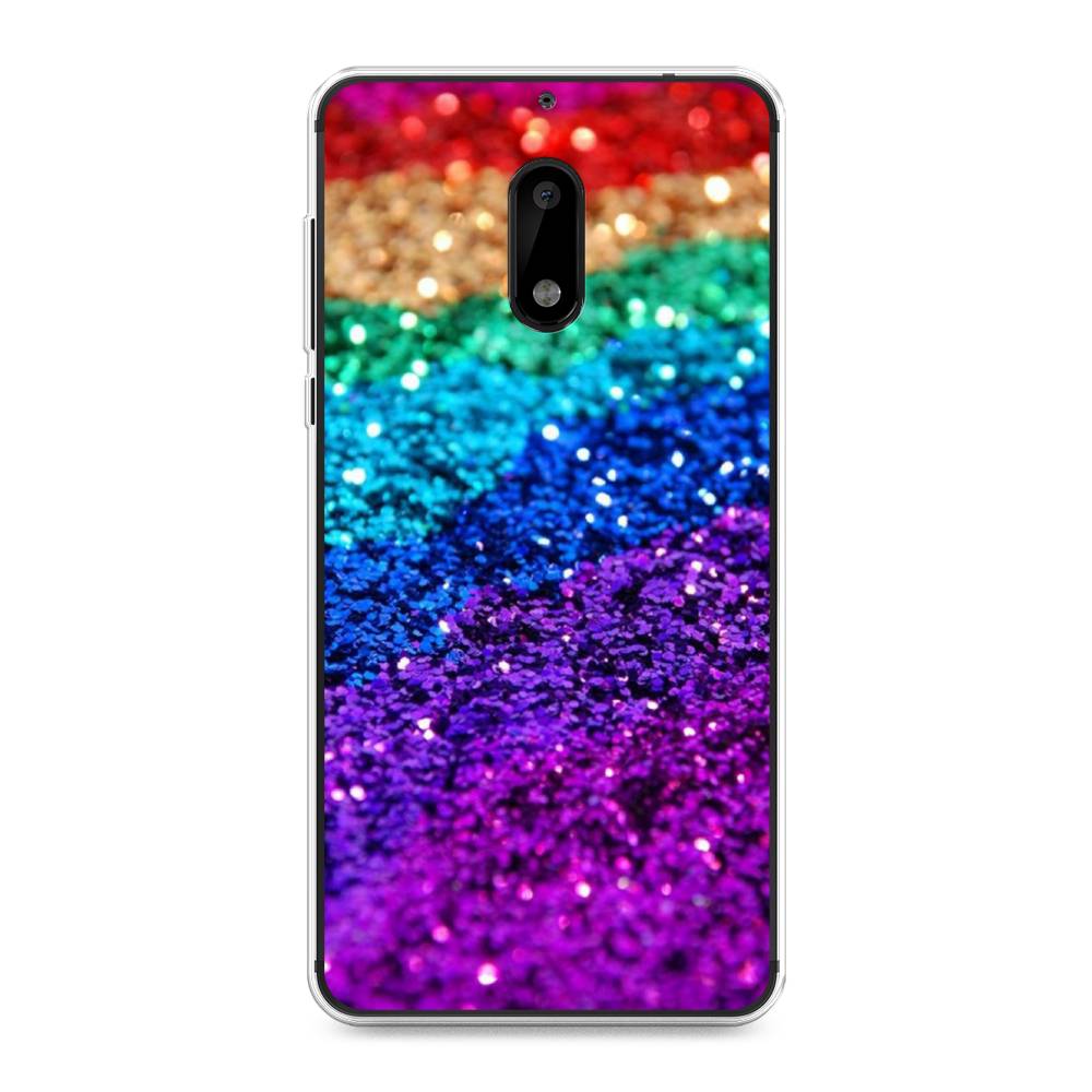 

Чехол Awog на Nokia 6 / Нокиа 6 "Блестящая радуга рисунок", 120350-3