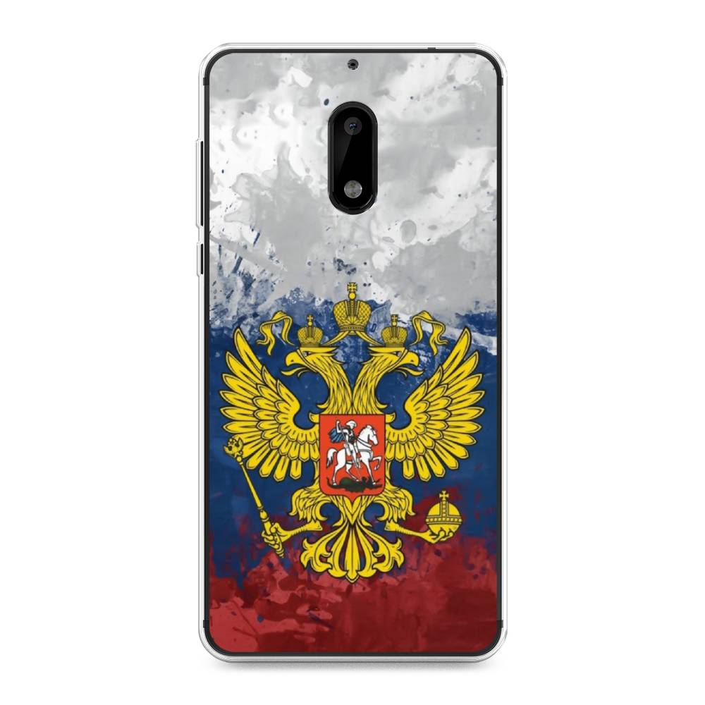 

Чехол Awog на Nokia 6 / Нокиа 6 "РФ", Белый;синий;красный, 120350-5