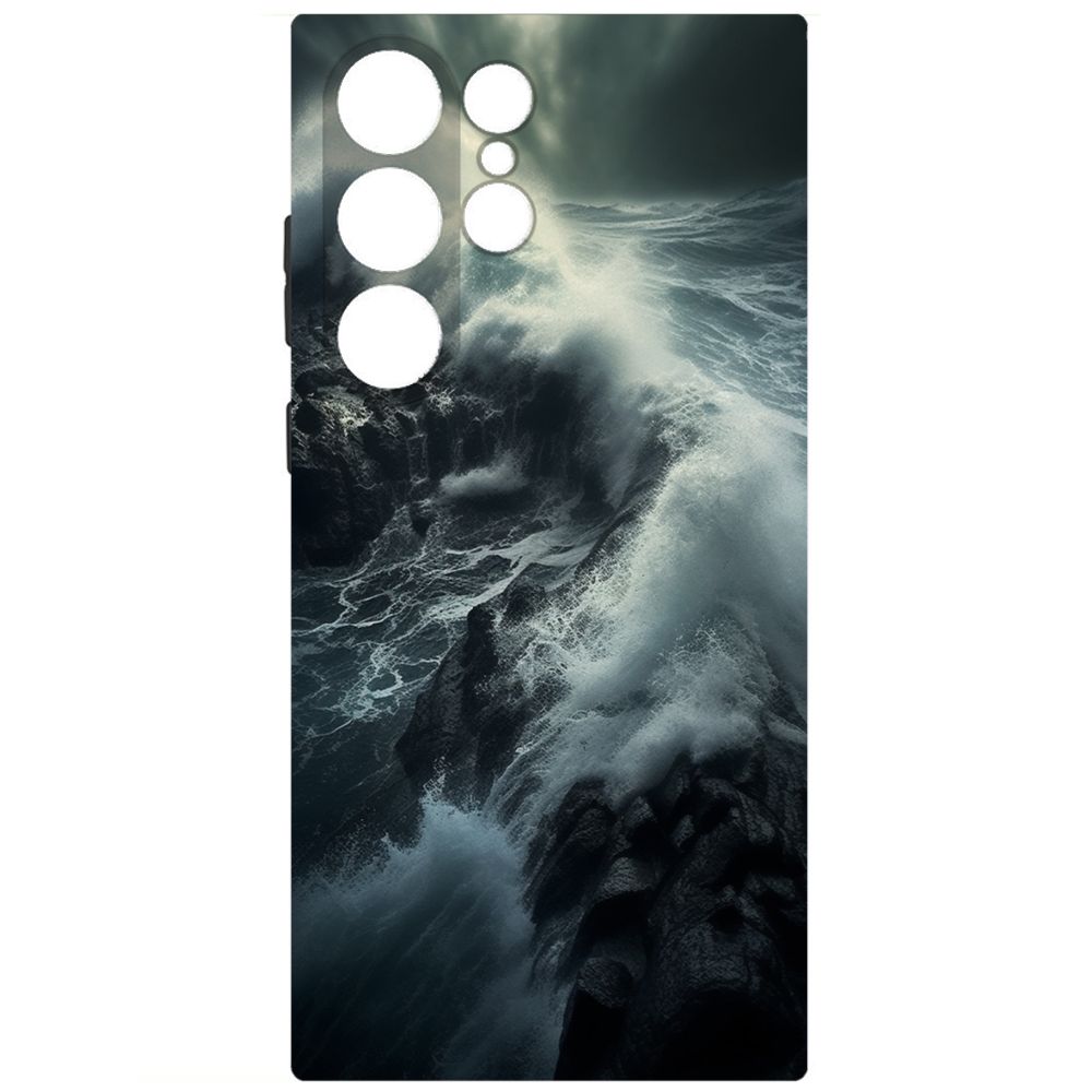 

Чехол-накладка Krutoff Soft Case Шторм для Samsung Galaxy S23 Ultra черный