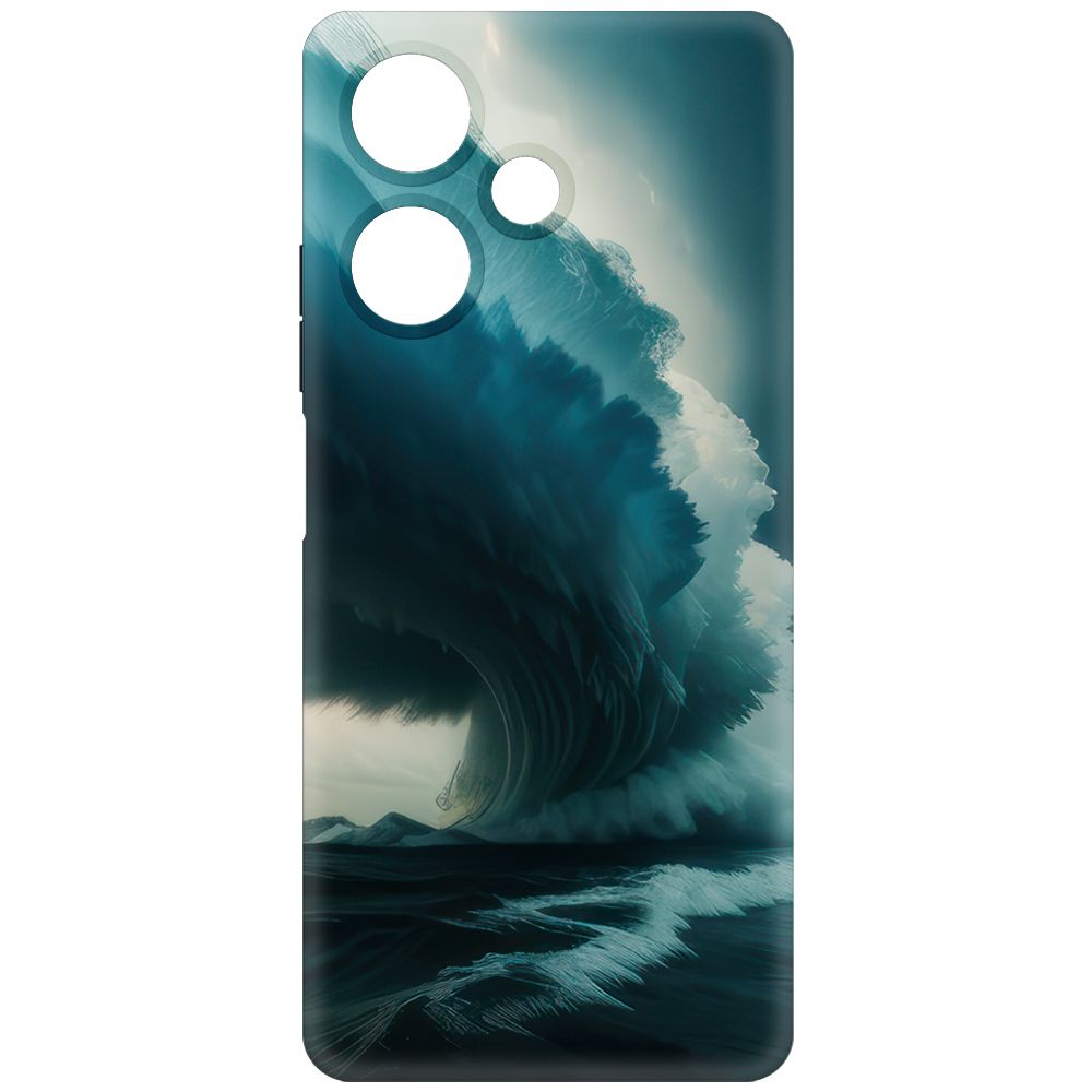 

Чехол-накладка Krutoff Soft Case Торнадо для Infinix Hot 30 черный