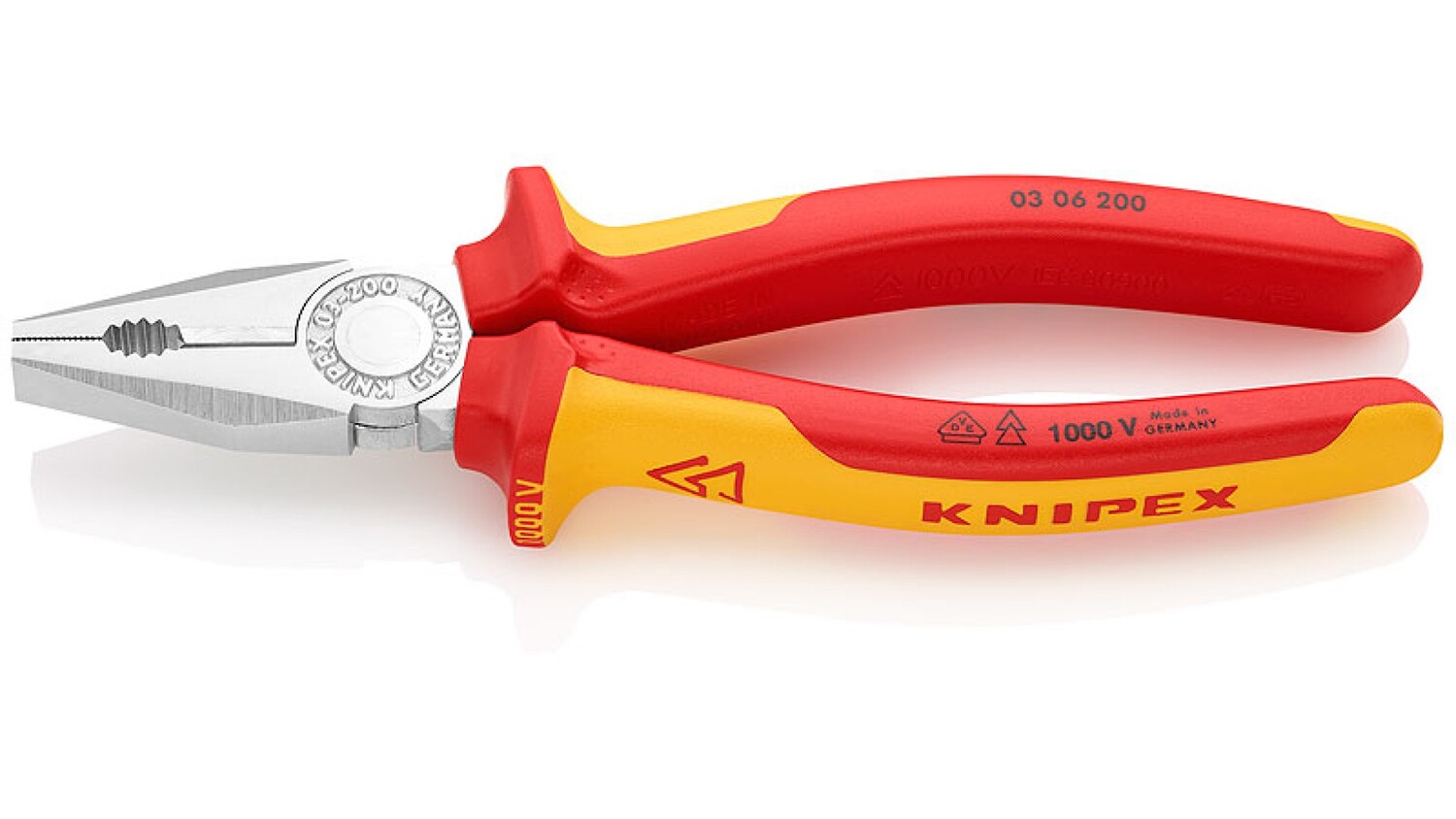 

Плоскогубцы Knipex KN-0306200SB VDE, 200 мм, хром, KN-0306200SB