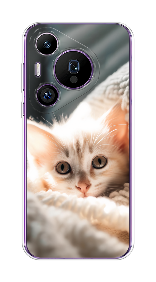 

Чехол на Huawei Pura 70 Pro/70 Pro Plus "Белый шкодливый котенок", Серый;белый;бежевый;оранжевый, 6124150-1
