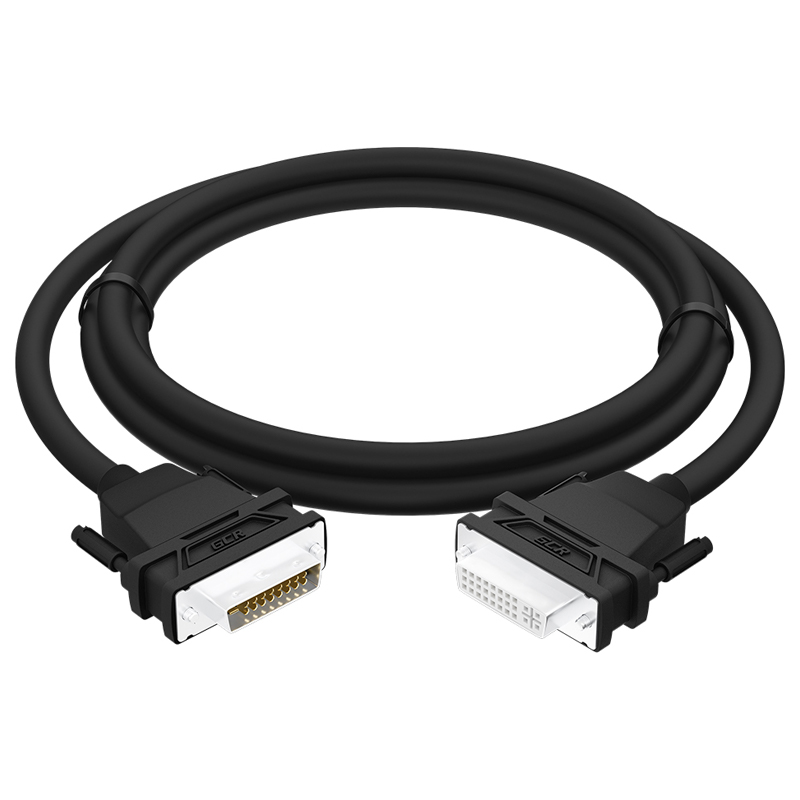 Удлинитель Greenconnect DVI - DVI вилка-розетка 1.5м (GCR-54714) черный