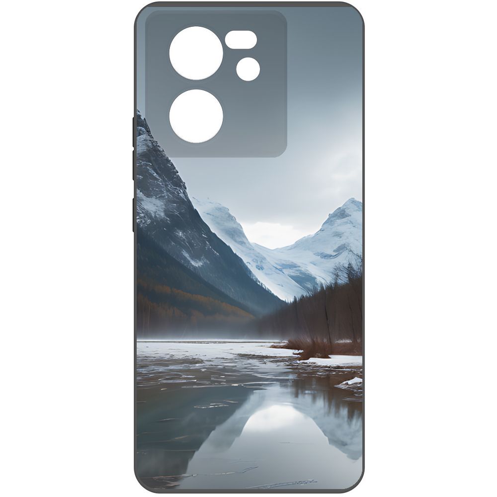 

Чехол-накладка Krutoff Soft Case Весенняя оттепель для Xiaomi 13T черный