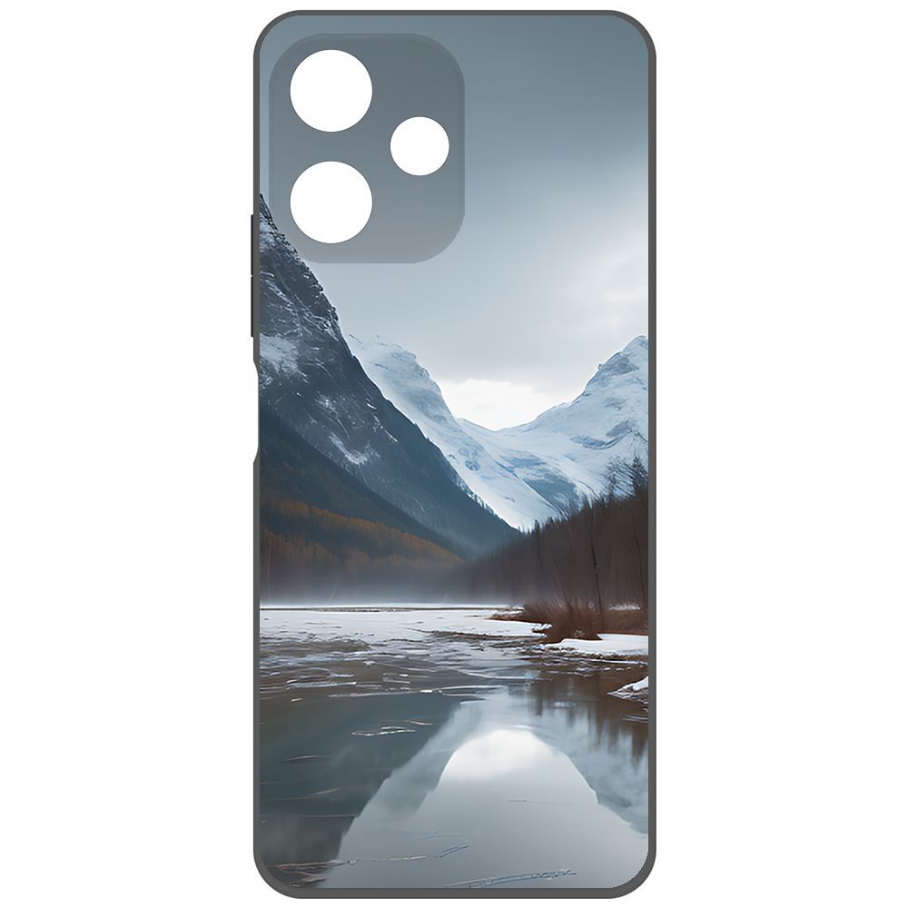 

Чехол-накладка Krutoff Soft Case Весенняя оттепель для Poco M6 Pro 5G черный