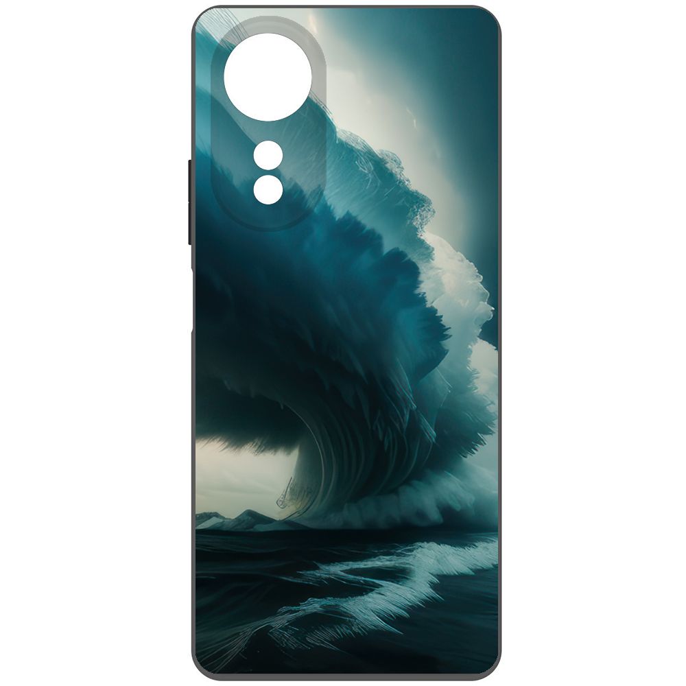 

Чехол-накладка Krutoff Soft Case Торнадо для Oppo A58 4G черный