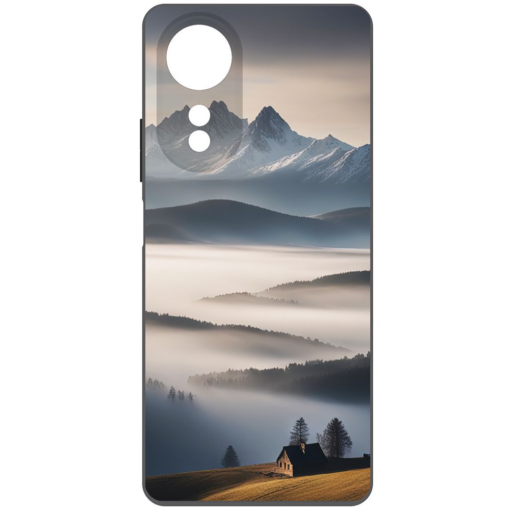 

Чехол-накладка Krutoff Soft Case Туман для Oppo A58 4G черный