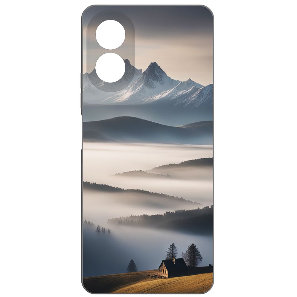 

Чехол-накладка Krutoff Soft Case Туман для Oppo A18 черный