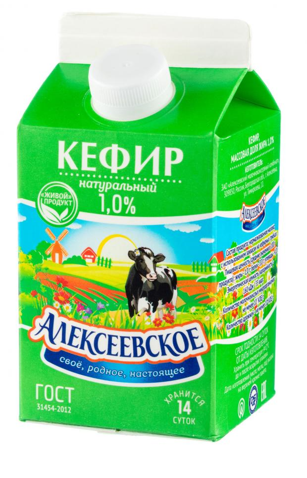 

Кефир Алексеевское 1% БЗМЖ 450 мл