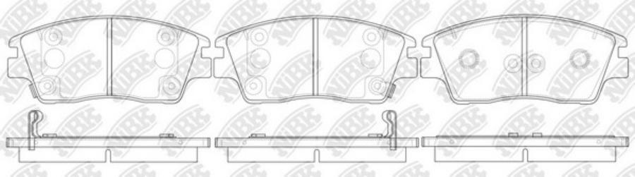Комплект тормозных колодок NiBK pn0661
