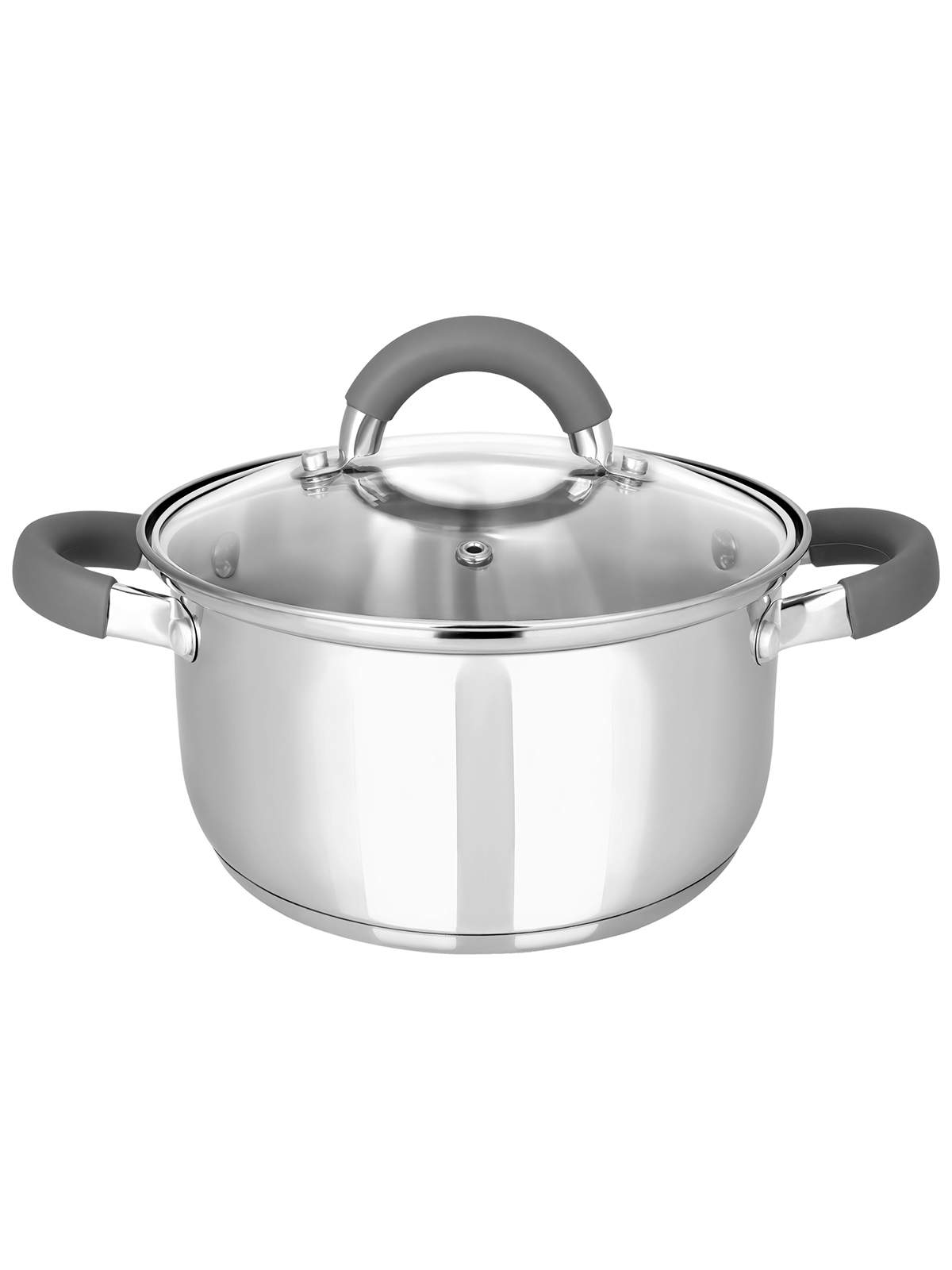 

Кастрюля с крышкой Appetite Sofia, нержавеющая сталь, 3,3 л, Серебристый