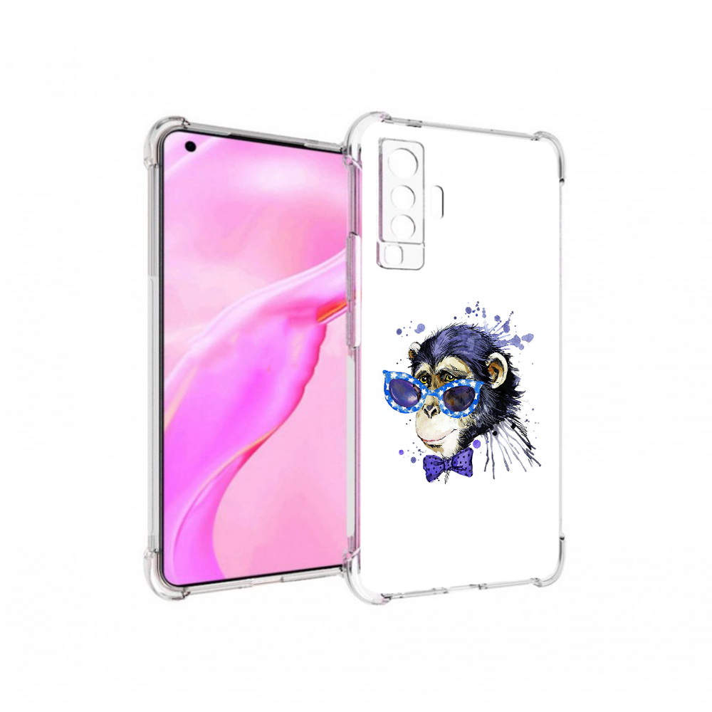 

Чехол MyPads Tocco для Vivo X50 акварельная обезьяна (PT226969.391.216), Прозрачный, Tocco