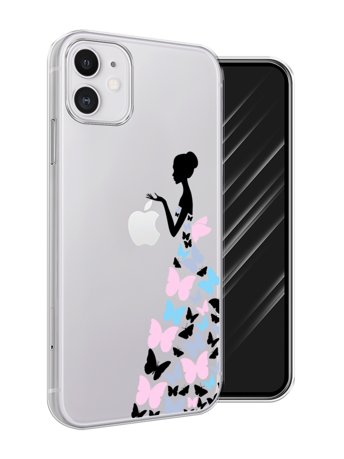 

Чехол Awog на Apple iPhone 11 / Айфон 11 "Платье из бабочек", Разноцветный, 12150-1