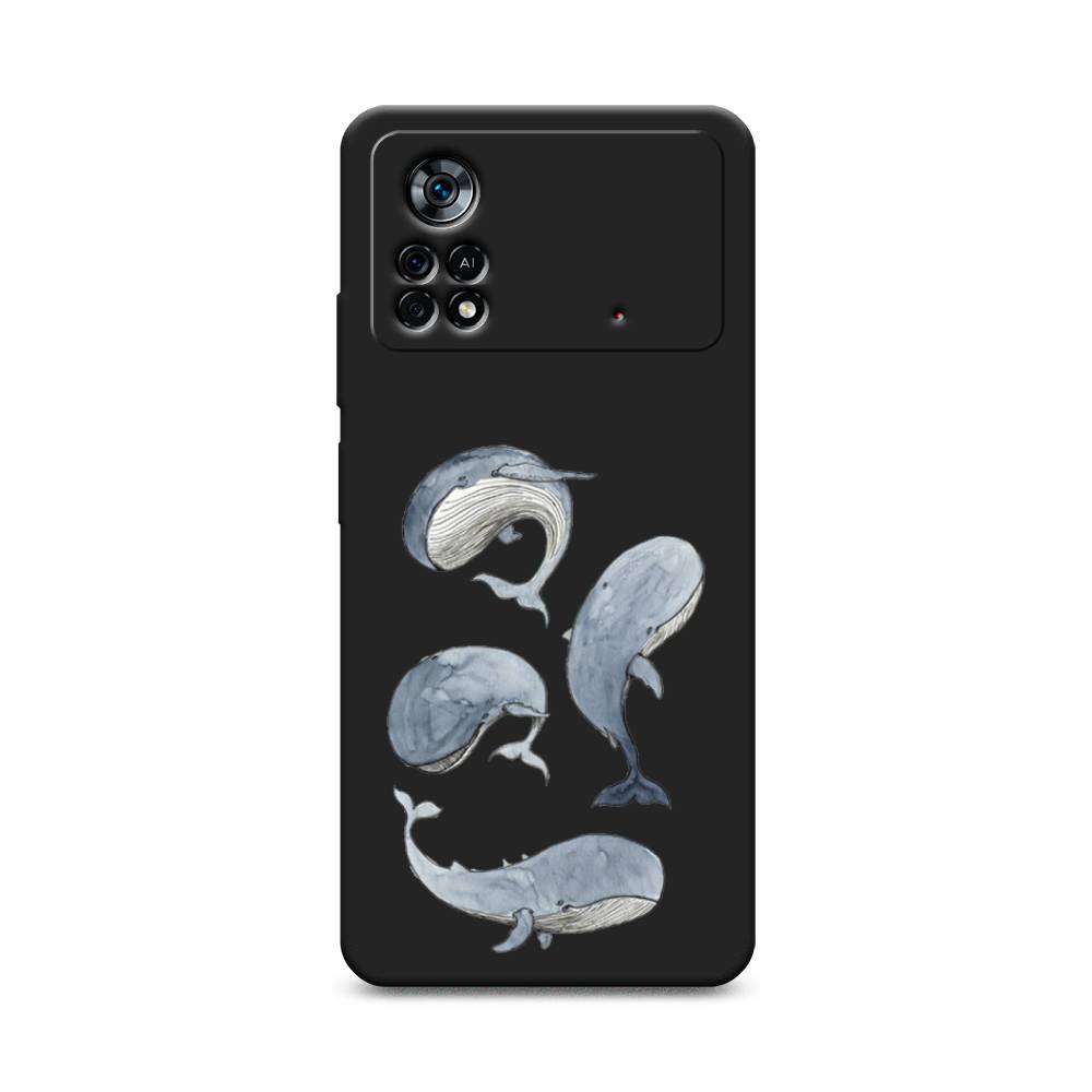 

Чехол Awog на Poco X4 Pro 5G "Киты", Разноцветный, 313152-1