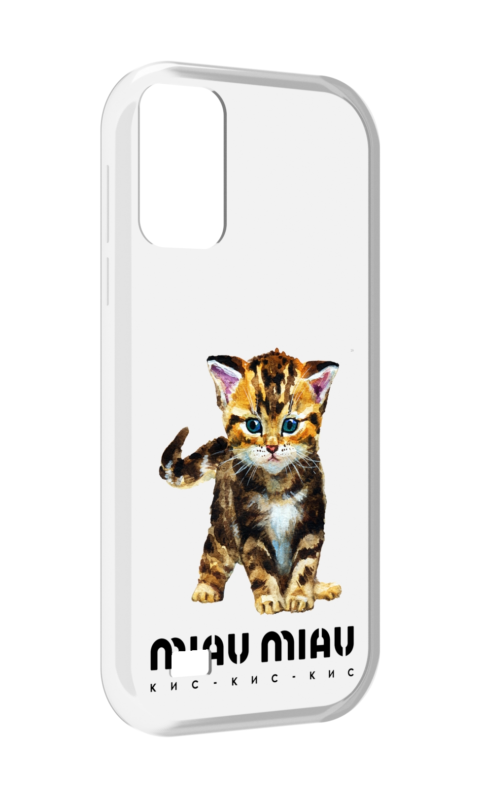 

Чехол MyPads Бренд miau miau для Oukitel C31, Прозрачный, Tocco