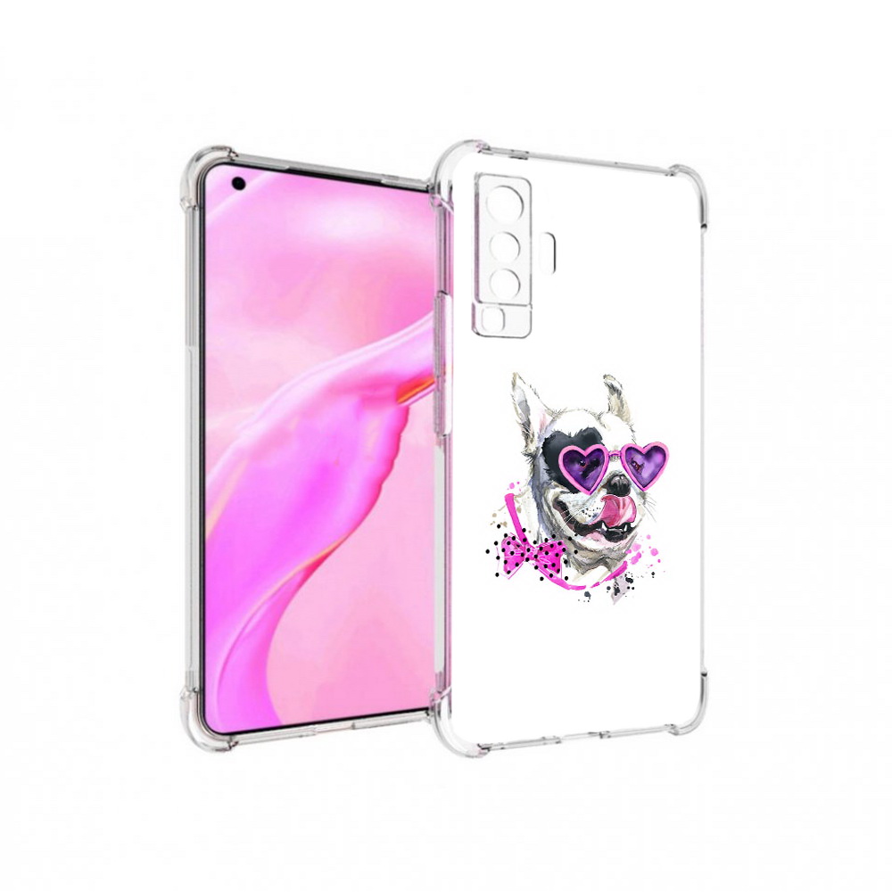 

Чехол MyPads Tocco для Vivo X50 акварельный пёс (PT226969.391.218), Прозрачный, Tocco