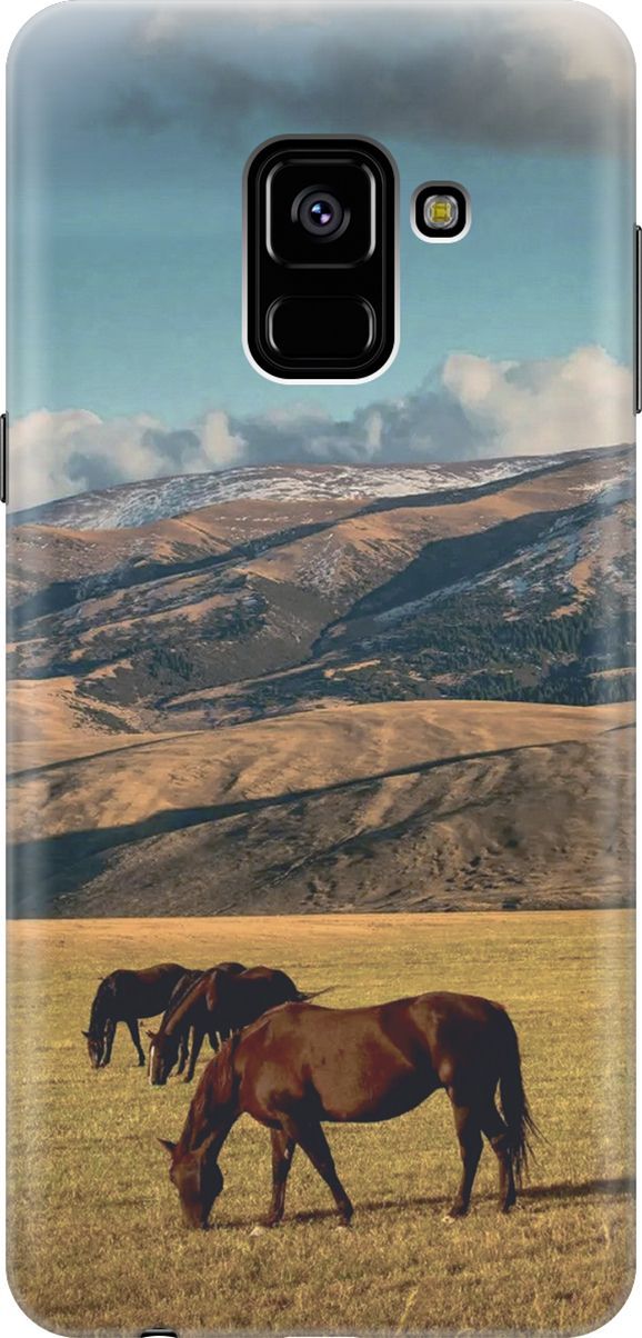 

Силиконовый чехол на Samsung Galaxy A8 (2018) с принтом "Пастбище", Бежевый;коричневый, 7212