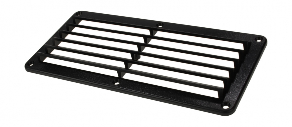 Решетка воздухозаборника 260х125х17 мм черный 1378₽