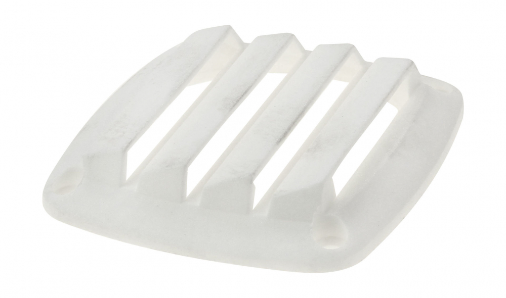 Решетка воздухозаборника 86х86х15 мм белый 1119₽