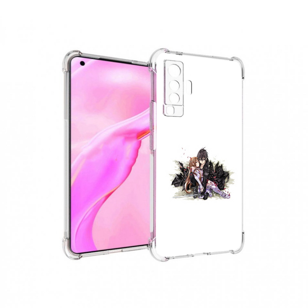 

Чехол MyPads Tocco для Vivo X50 аниме асуна (PT226969.391.222), Прозрачный, Tocco