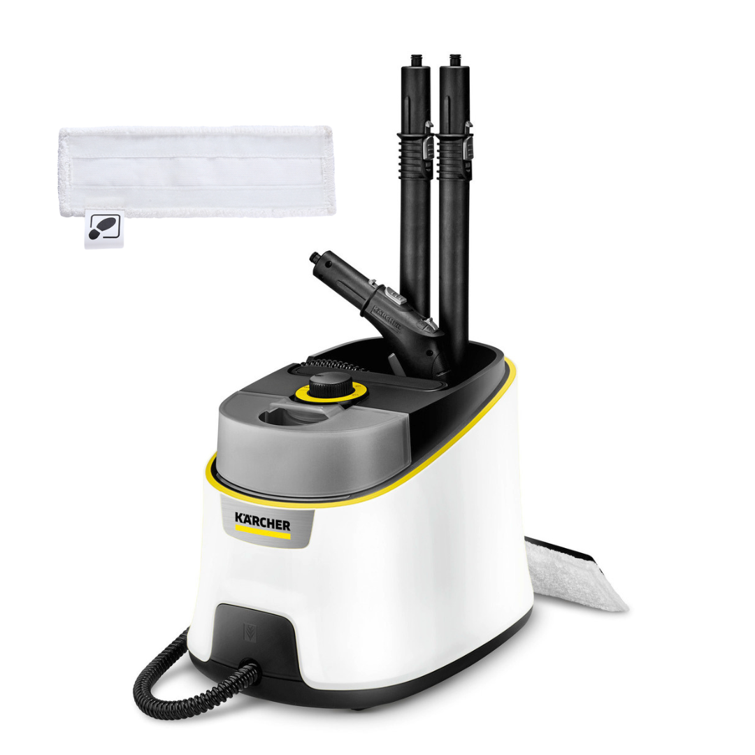 Пароочиститель Karcher SC 4 Deluxe EasyFix белый SC 4 Deluxe EasyFix+насадка для пола IVAHAVI