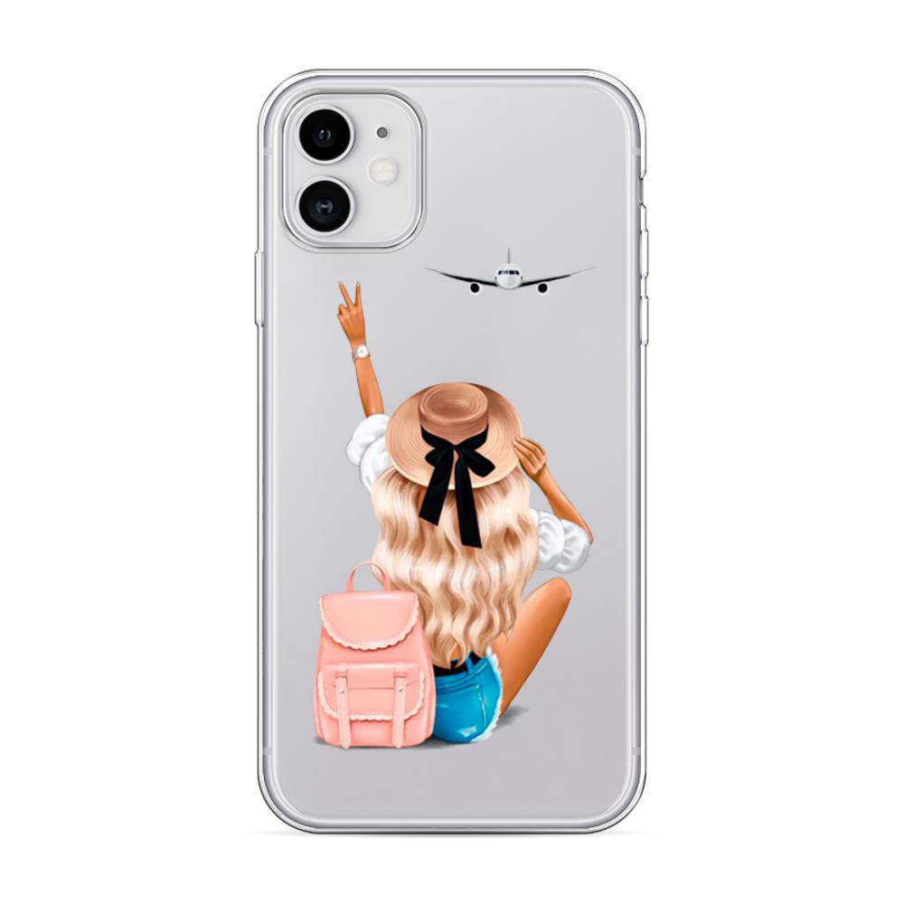 фото Чехол awog для apple iphone 11 "автостопом самолетом"