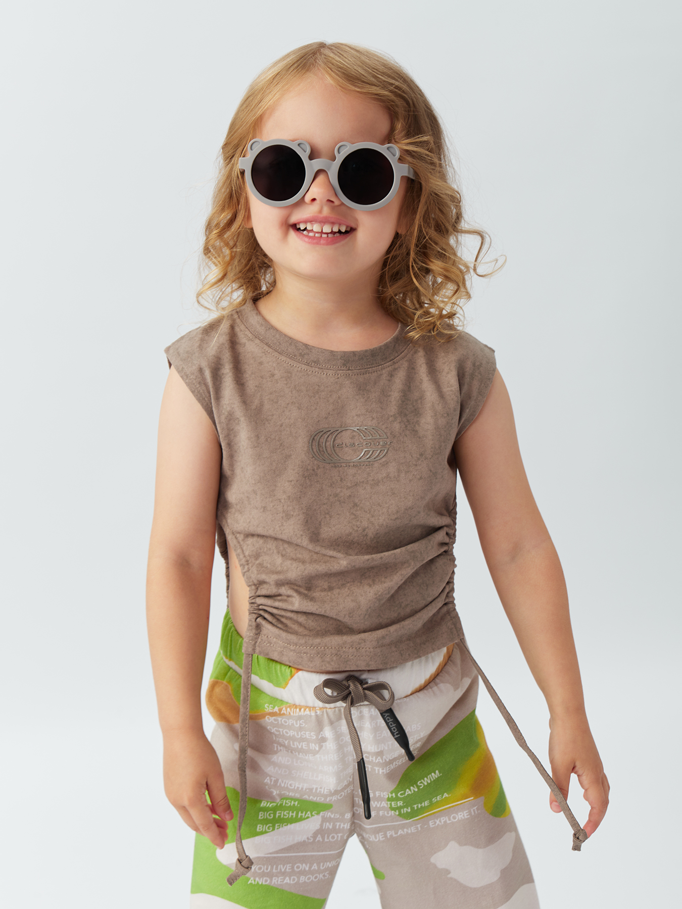 

Топ детский Happy Baby 88213, grey beige, 92, Серый, 88213