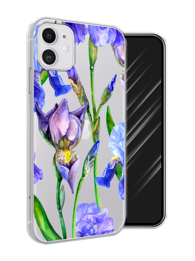 

Чехол Awog на Apple iPhone 11 / Айфон 11 "Синие ирисы", Разноцветный, 12150-1