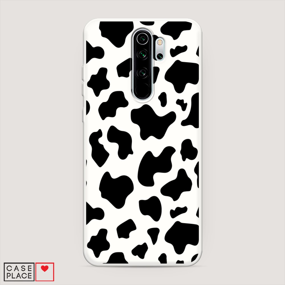 

Матовый силиконовый чехол "Пятна коровы черные" на Xiaomi Redmi Note 8 Pro