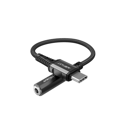 Переходник usb type-c - jack 3,5mm Acefast C1-07 aluminum 0.18 м черный