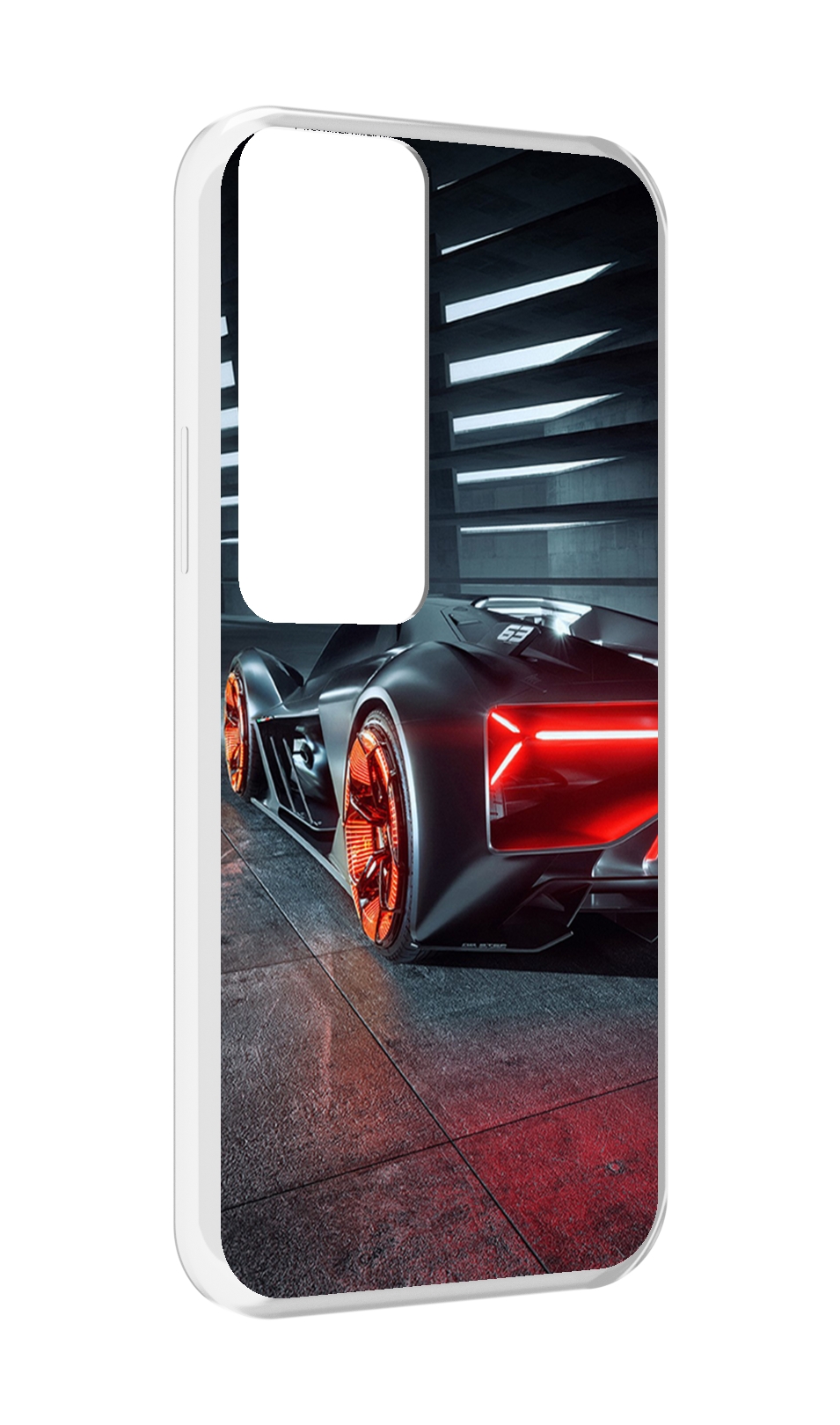 

Чехол MyPads Ночной-город мужской для Tecno Pova Neo 2, Прозрачный, Tocco