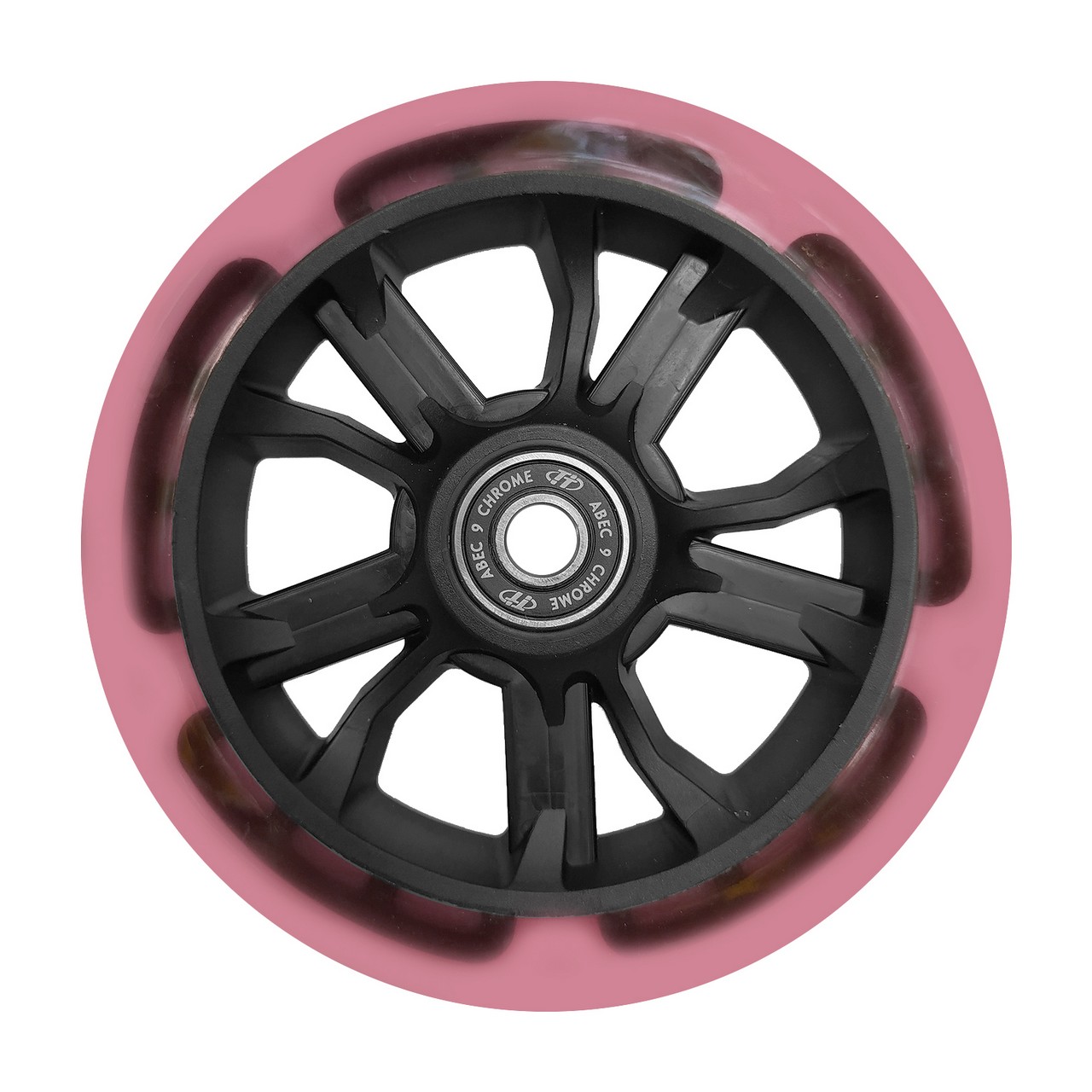 Колесо Comfort 125 R dark pink ABEC - 9, LED-подсветка