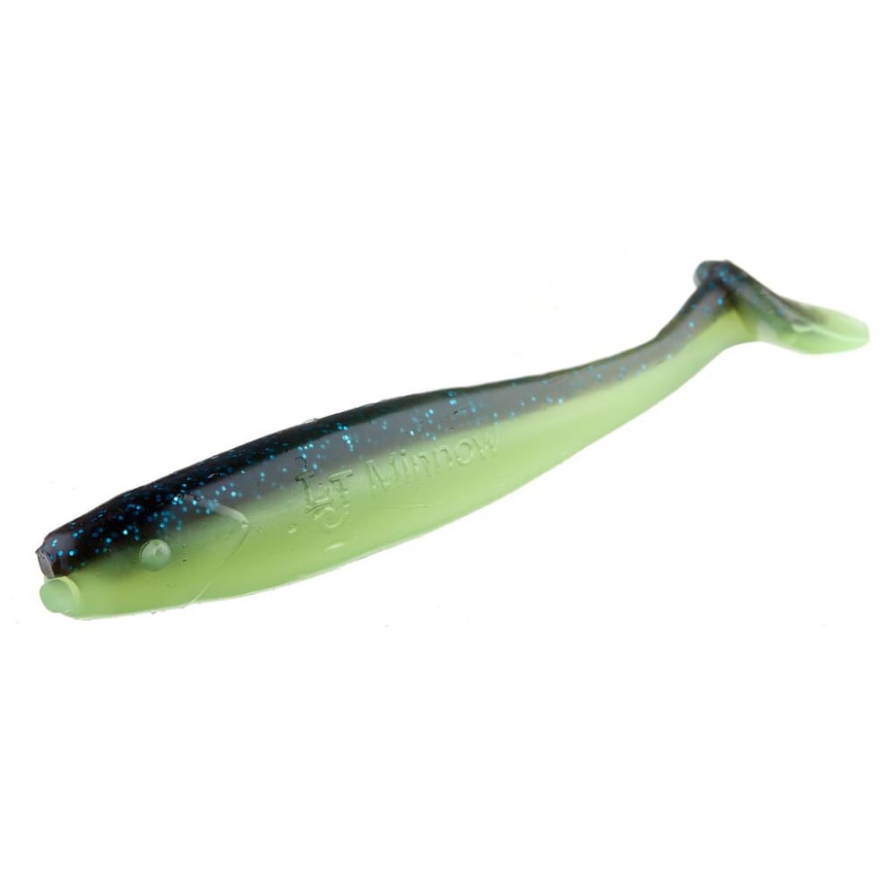 

Съедобные искусственные виброхвосты Lucky John LJ Pro Series MINNOW, Черный;зеленый