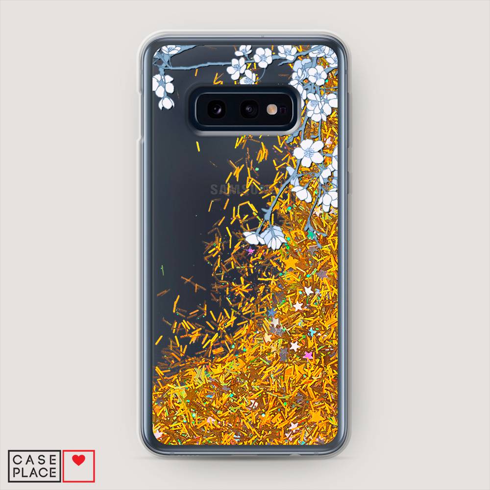 

Жидкий чехол с блестками "Цветочная фантазия 3" на Samsung Galaxy S10E, 27290-1